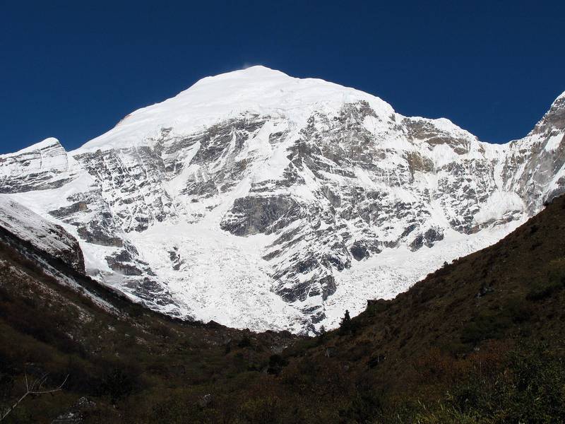 Jomolhari from base camp at Jangothang.